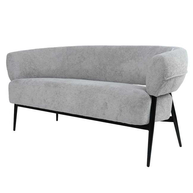Armchair Davor 2 seaters, 3 grey, H73x145x71cm