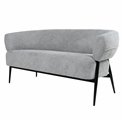 Armchair Davor 2 seaters, 3 grey, H73x145x71cm