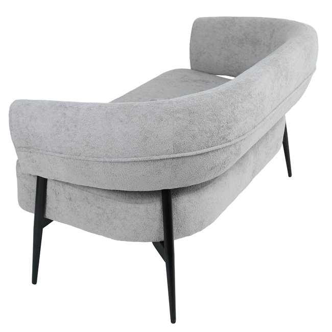 Armchair Davor 2 seaters, 3 grey, H73x145x71cm