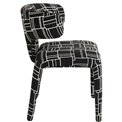 Dining chair Tobi Trio, white/black, H77x58x57cm, seat height 47cm