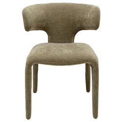 Dining chair Tobi, green, H77x58x57cm, seat height 47cm
