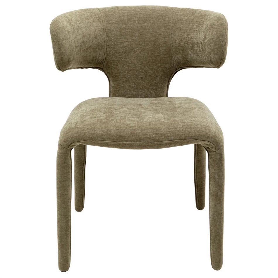 Dining chair Tobi, green, H77x58x57cm, seat height 47cm