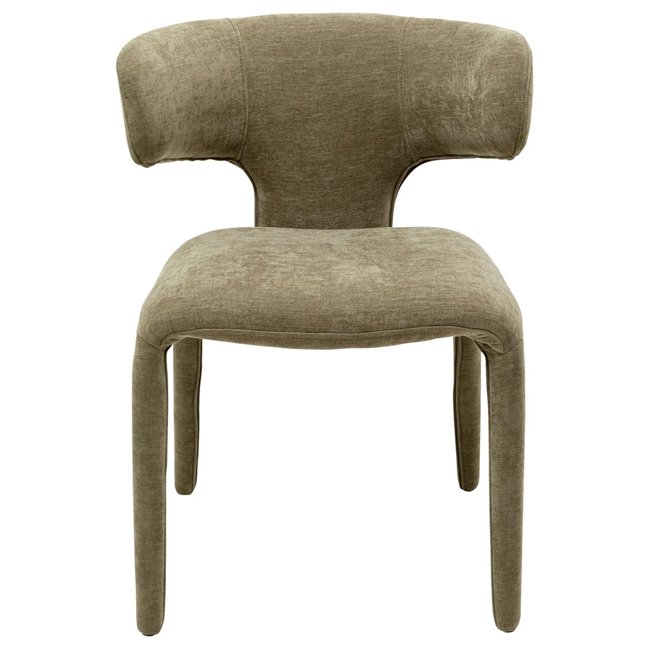 Dining chair Tobi, green, H77x58x57cm, seat height 47cm