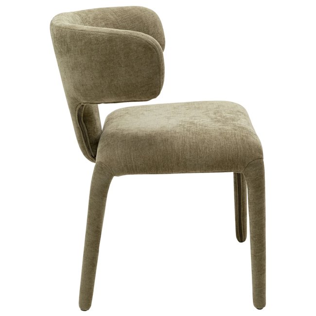 Dining chair Tobi, green, H77x58x57cm, seat height 47cm