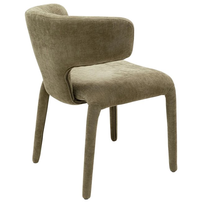 Dining chair Tobi, green, H77x58x57cm, seat height 47cm