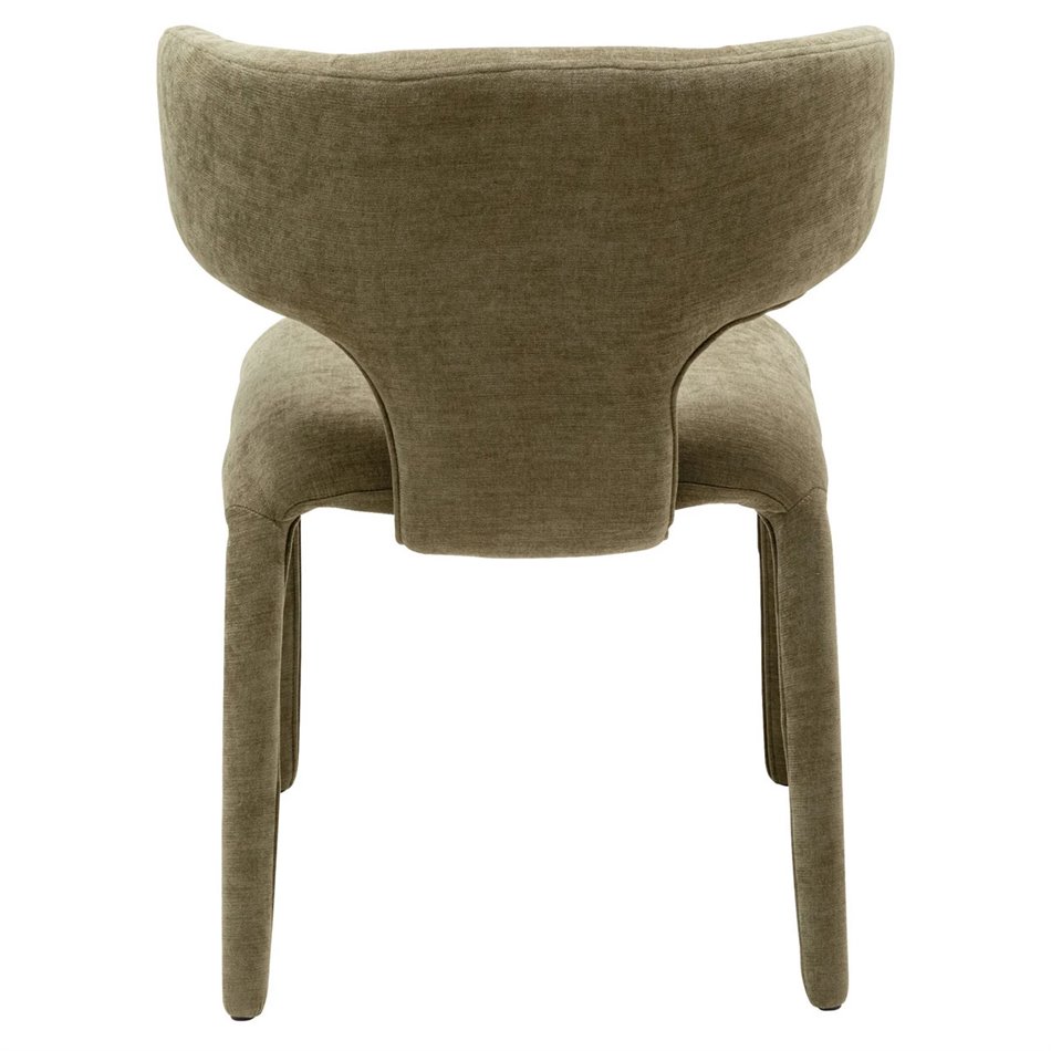 Dining chair Tobi, green, H77x58x57cm, seat height 47cm