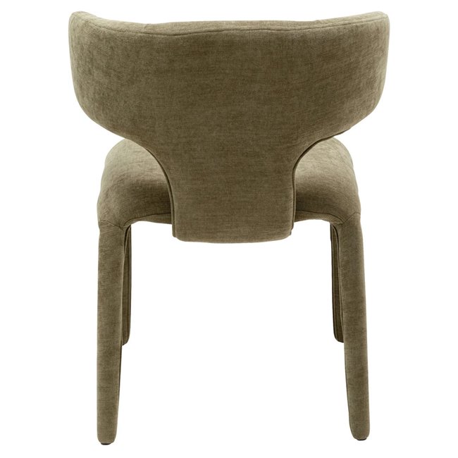 Dining chair Tobi, green, H77x58x57cm, seat height 47cm