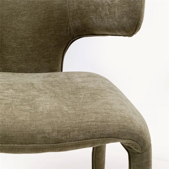 Dining chair Tobi, green, H77x58x57cm, seat height 47cm