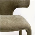 Dining chair Tobi, green, H77x58x57cm, seat height 47cm
