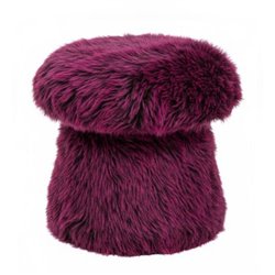 Stool Nino, purple color, H48cm, D51cm