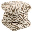 Stool Pepino Tiger, beige/brown, H43x45x45cm