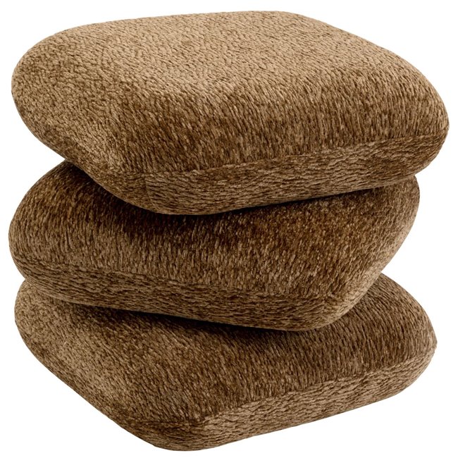 Stool Pepino, brown, H43x45x45cm