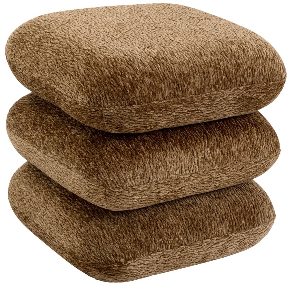 Stool Pepino, brown, H43x45x45cm