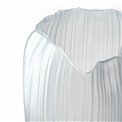 Hurricane/vase AMBER EDGE, light grey, glass, H22cm, D17cm