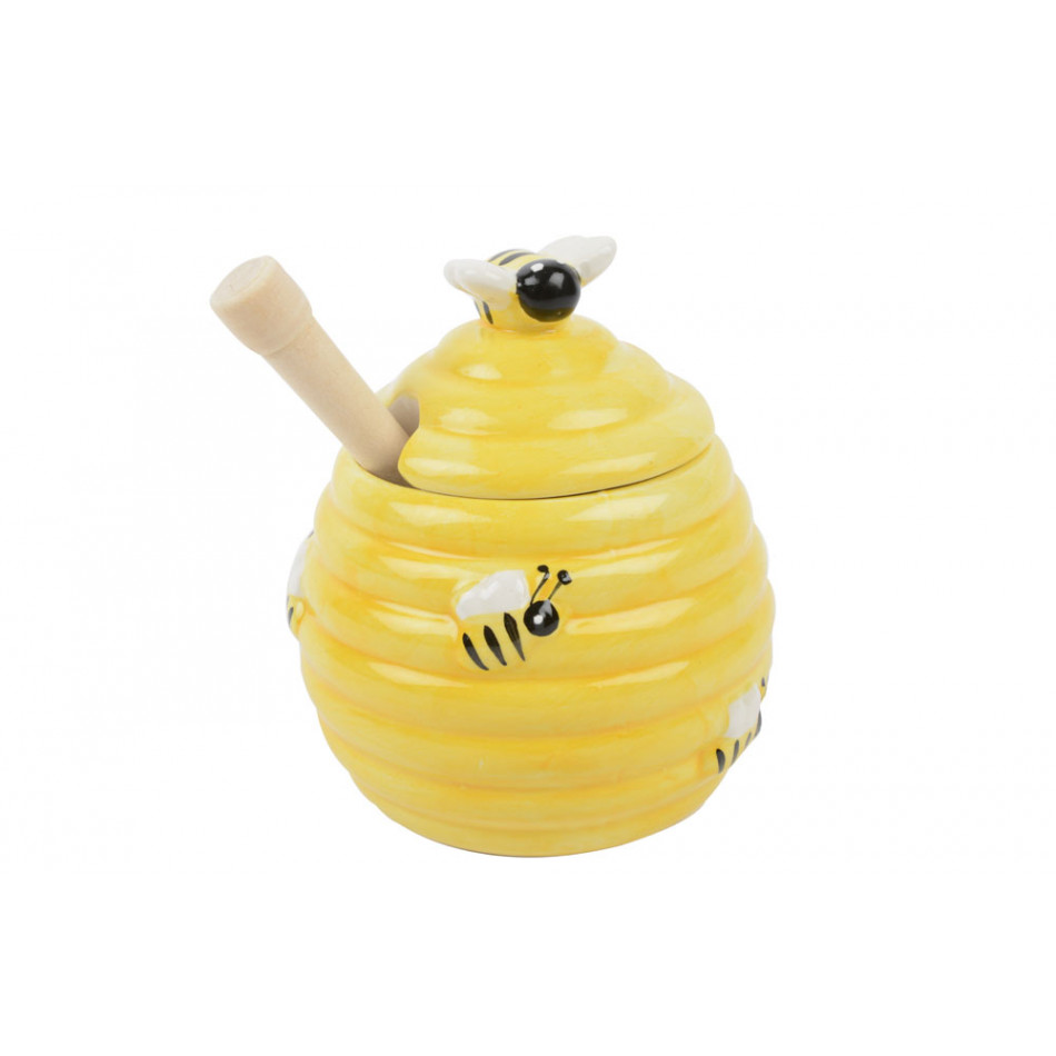Honey Pot "Bee", H11x9.50x9.5cm