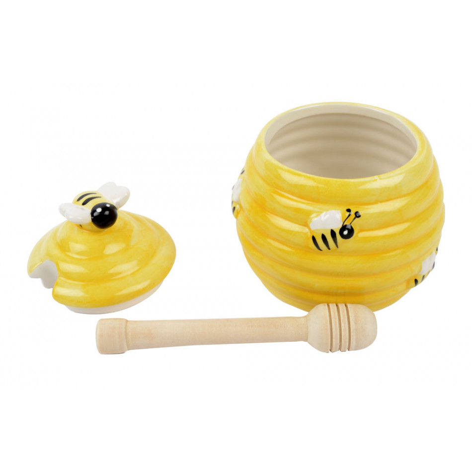 Honey Pot "Bee", H11x9.50x9.5cm