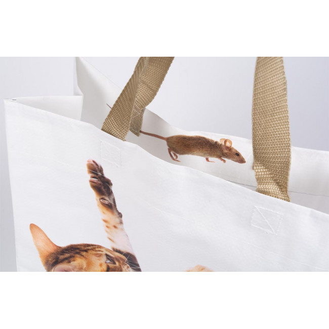 Shopping bag Cat/Mouse, H40x40x14cm