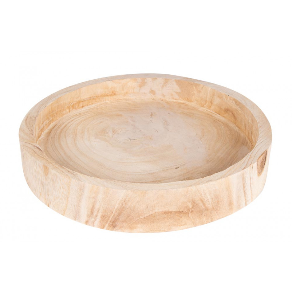 Wooden tray, round, 33cm