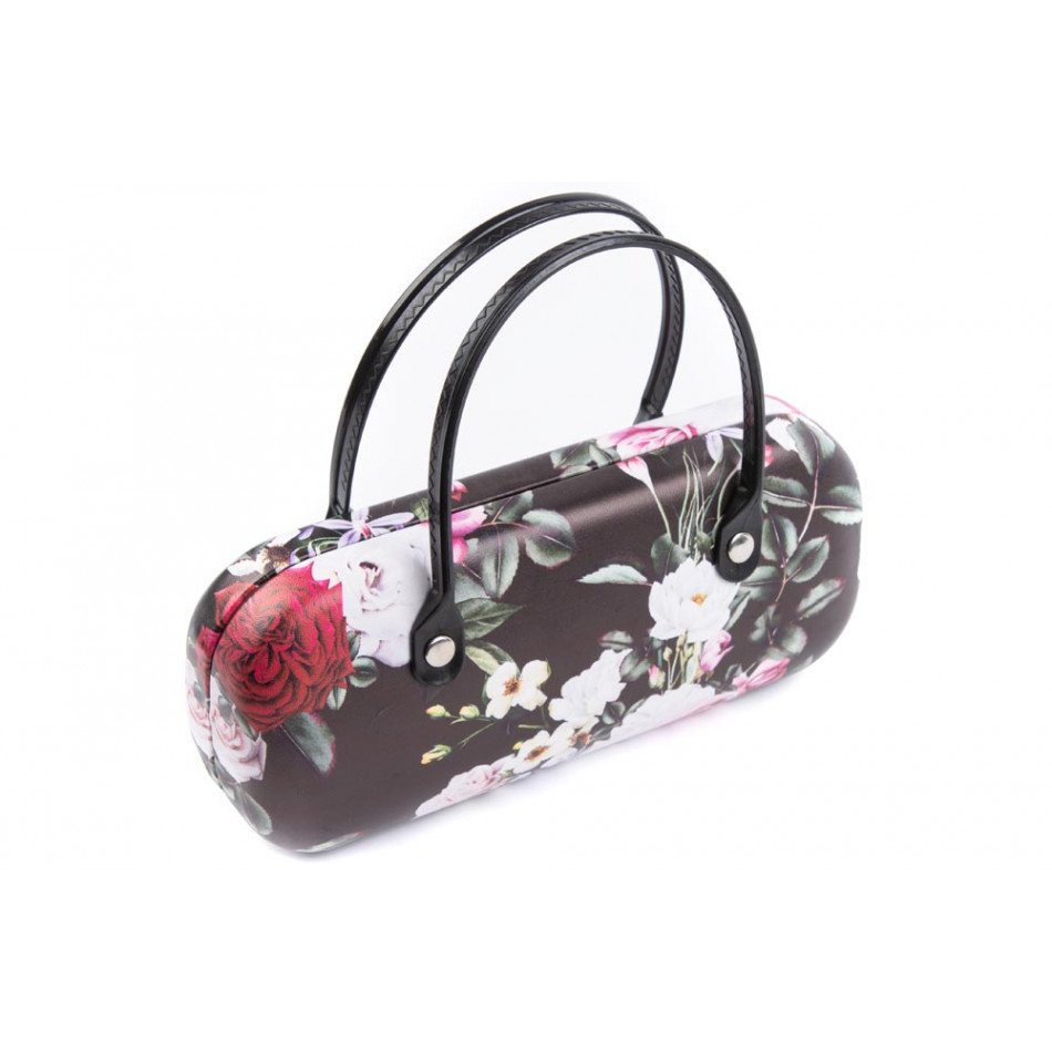 Glasses handbag  Rose, 15.8x7x4.8cm