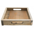 Tray, wooden, 26x26x5.5cm