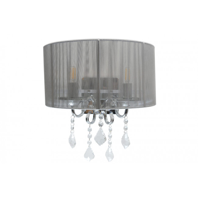 Wall lamp MARI, silver colour, E14 2x40W, H36x35cm