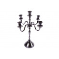 Candle holder Viola for 5 candles, black-nickel plated, 40cm