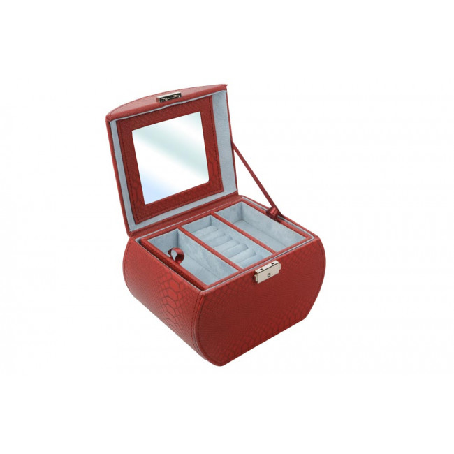 Jewellery box Zigma, red, 20.5x15.5x16.5cm
