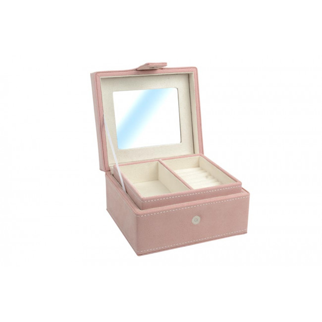 Jewellery box  Zigda, pink, 18x17x10cm