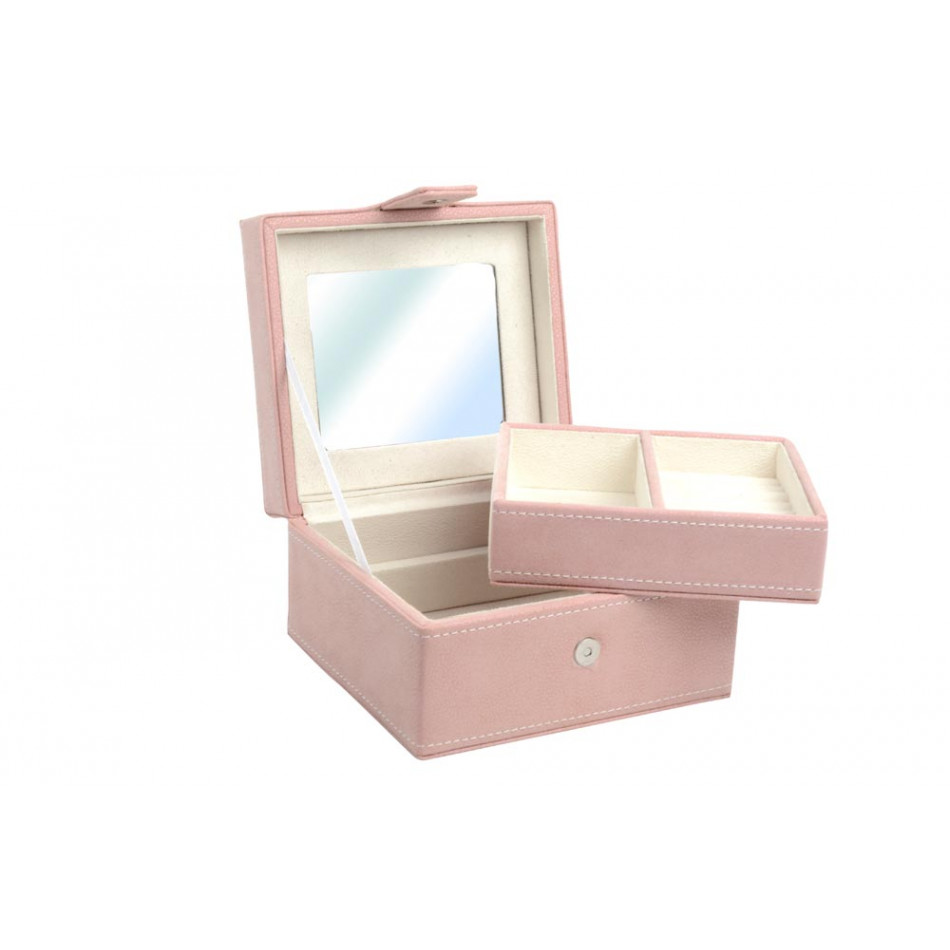 Jewellery box  Zigda, pink, 18x17x10cm