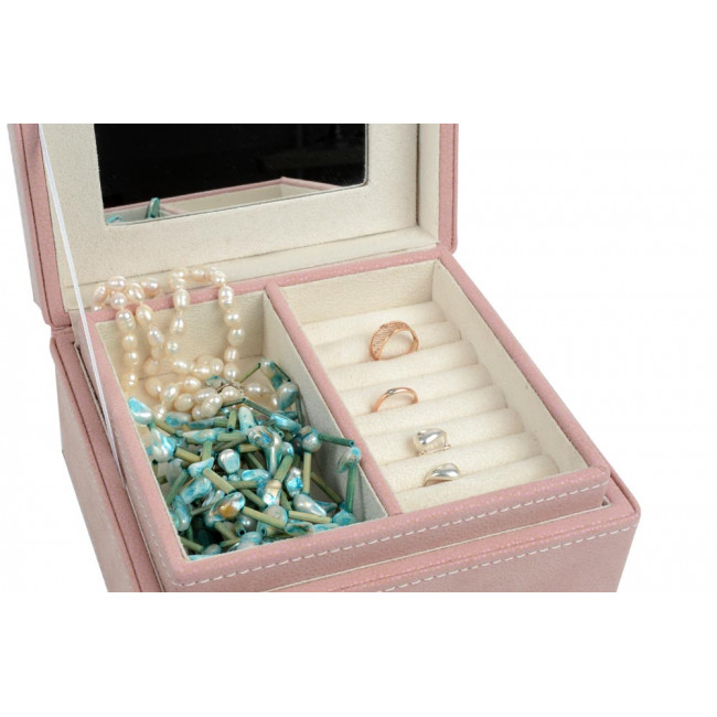Jewellery box  Zigda, pink, 18x17x10cm
