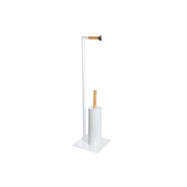 Toilet stand  HASSE-1 with toilet brush, white, 20x20x74cm