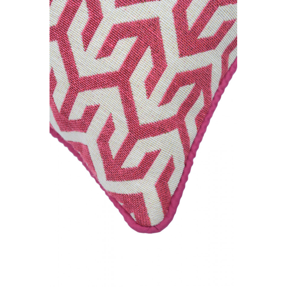 Декоративная наволочка Mestizo с розовой отделкой, 45x45см