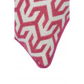 Decorative pillowcase Mestizo with pink trim, 45x45cm