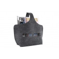 Felt magazine rack Good News, dark grey, 32x18x43cm