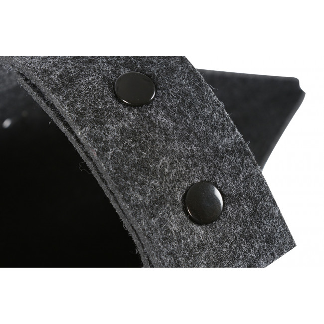 Felt magazine rack Good News, dark grey, 32x18x43cm