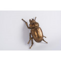 Decorative figure Beetle, gold color, 17.5x22.5x7.5cm