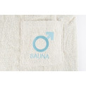 Sauna kilt for men 60x140cm natural/blue
