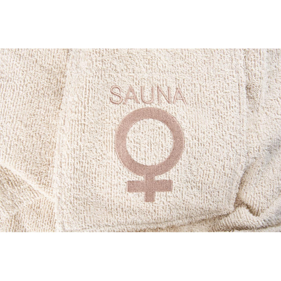 Sauna kilt for women 75x140cm, natural/beige