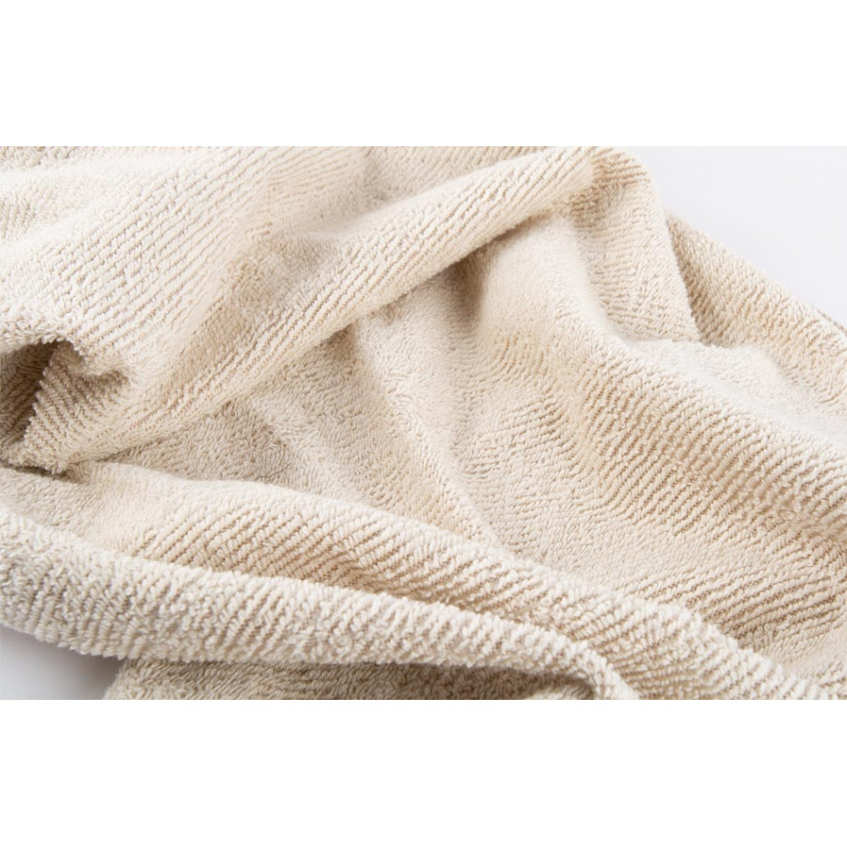 Хлопковое полотенце 50x100 см, натуральное / бежевое, 350 г/м2