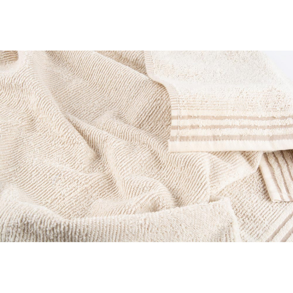 Cotton towel 70x140cm, natural/beige 350g/m2