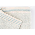 Хлопковое полотенце 70х140см, натуральное / синее, 350г/м2