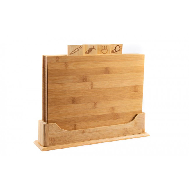 Bamboo cutting board set, 4 pieces, 30x30cm