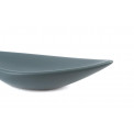 Decorative dish Leaf, grey matt, H5.5x41.5x22.5cm