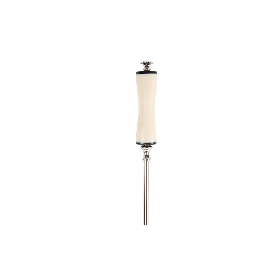 Shoehorn, aluminium with bone handle, 61x5cm