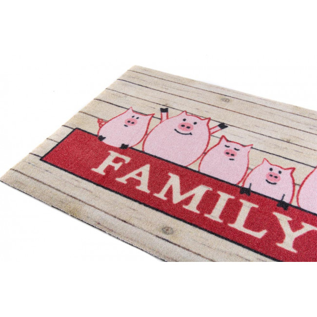 Door mat Pigs Family, 50x70cm
