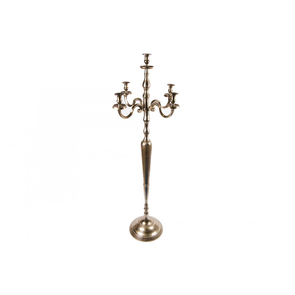 Candle holder Valtteri, antique brass color, 150cm