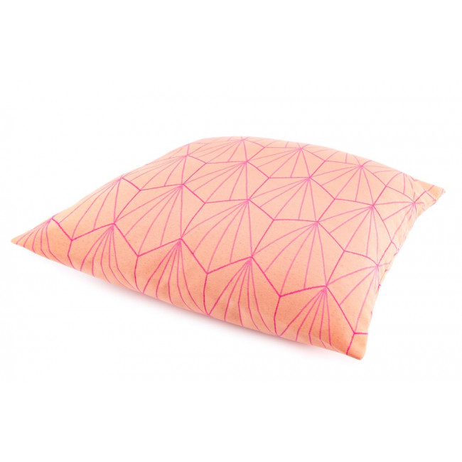 Decorative pillowcase Delirium 2, salmon color, 45x45cm