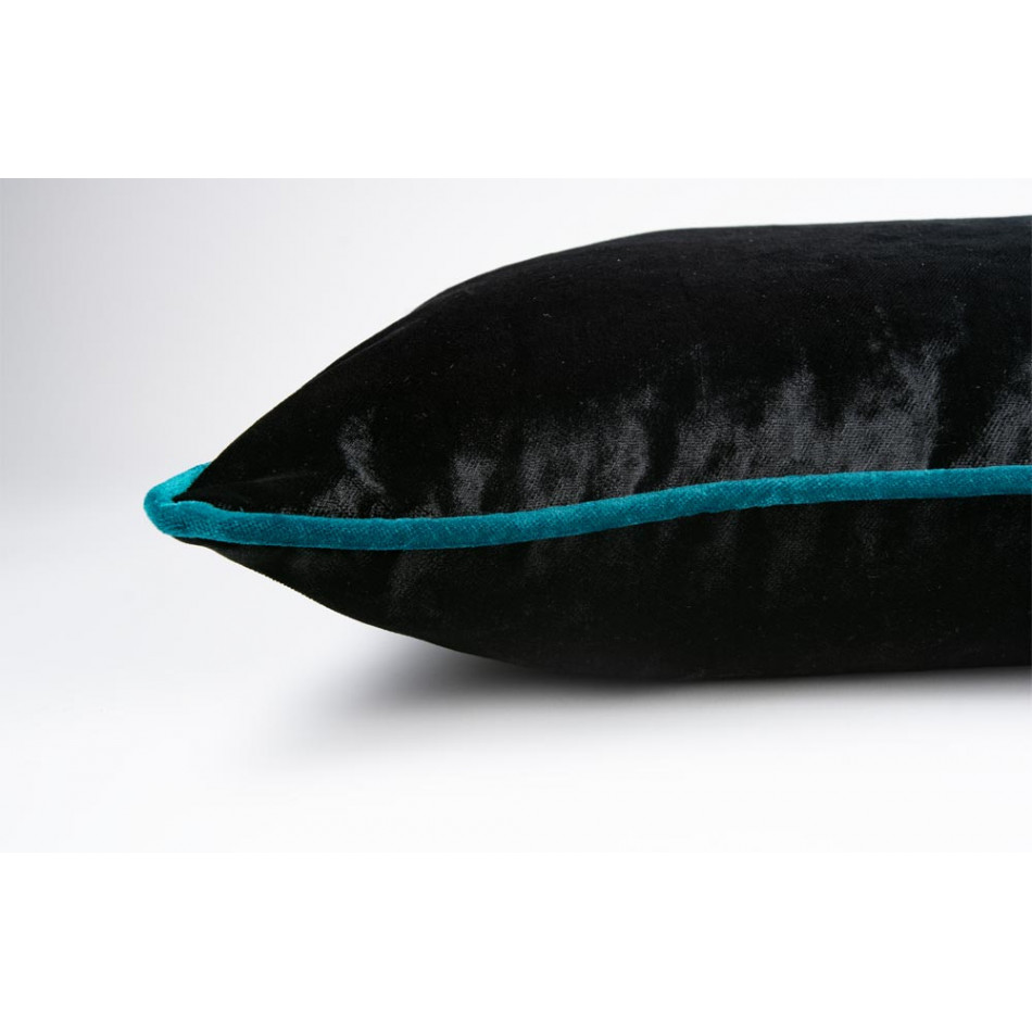 Decorative pillowcase Celebrity 14, turquoise trim, 45x33cm