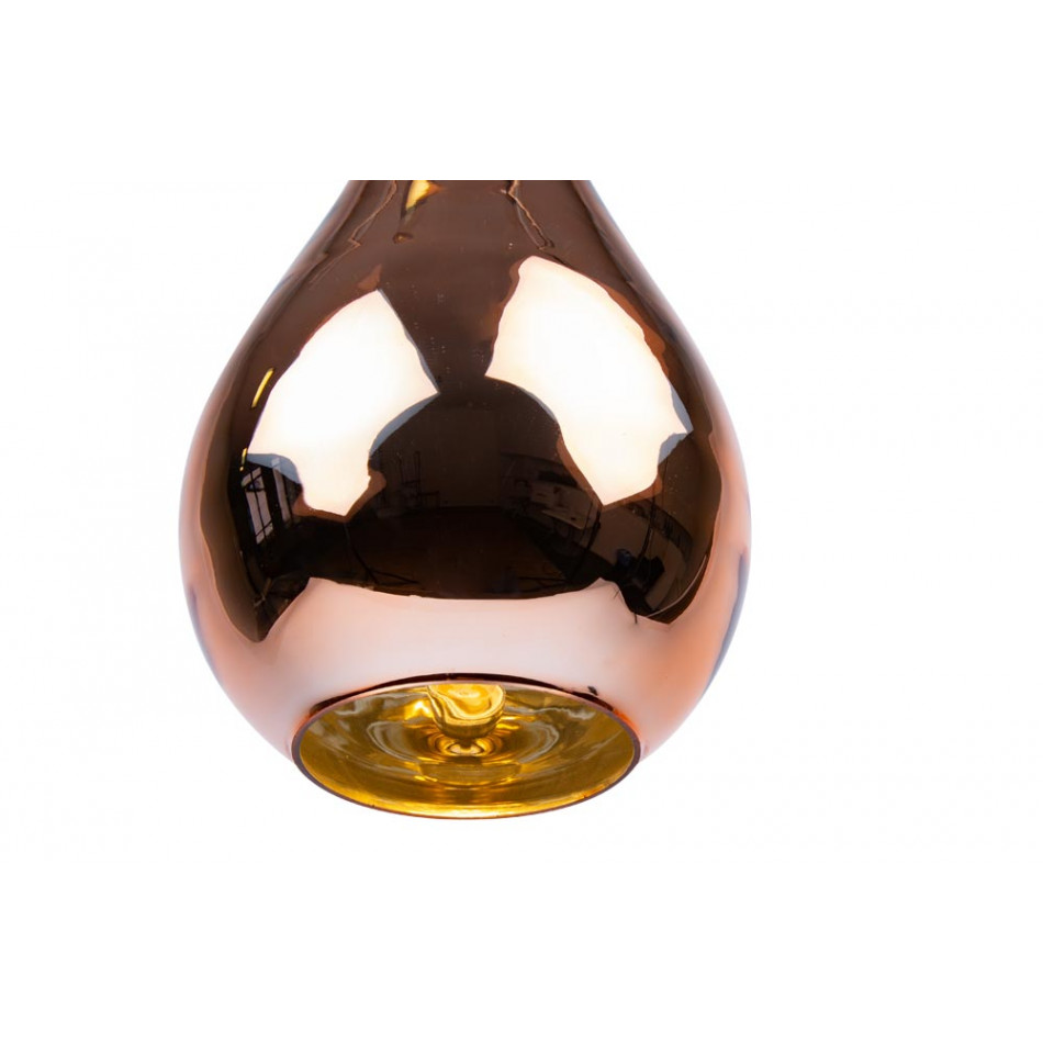 Подвесной светильник Rids, цвет розовое золото, H52-140cm, D20cm E27 60W