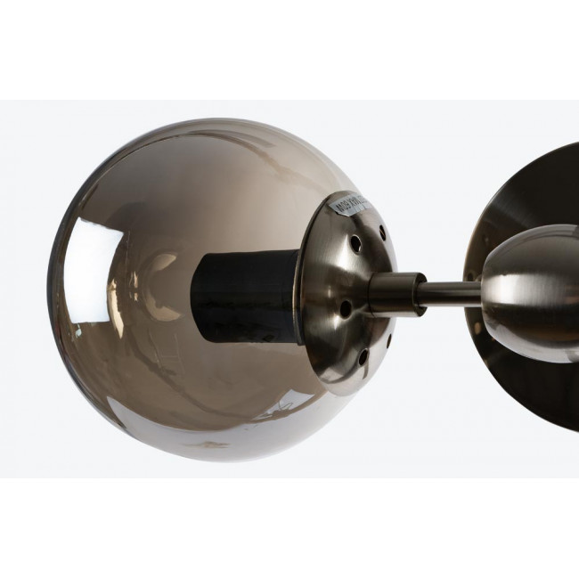 Wall lamp Richard, nickel E27 2x60W, 15x20x35cm
